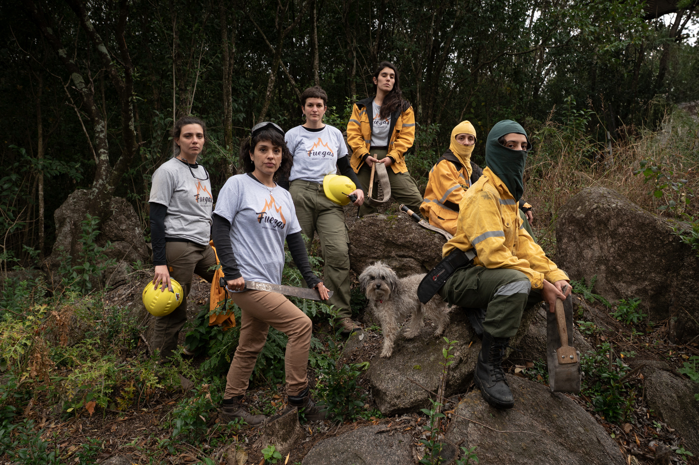 Las Fuegas. Mujeres de la brigada forestal organizada, de…